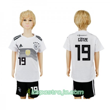 Billiga Fotbollströjor Tyskland Gotze 19 Barn WM 2018 Hemma tröja